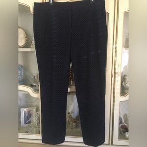 Talbots NWOT navy blue eyelet pants size 14